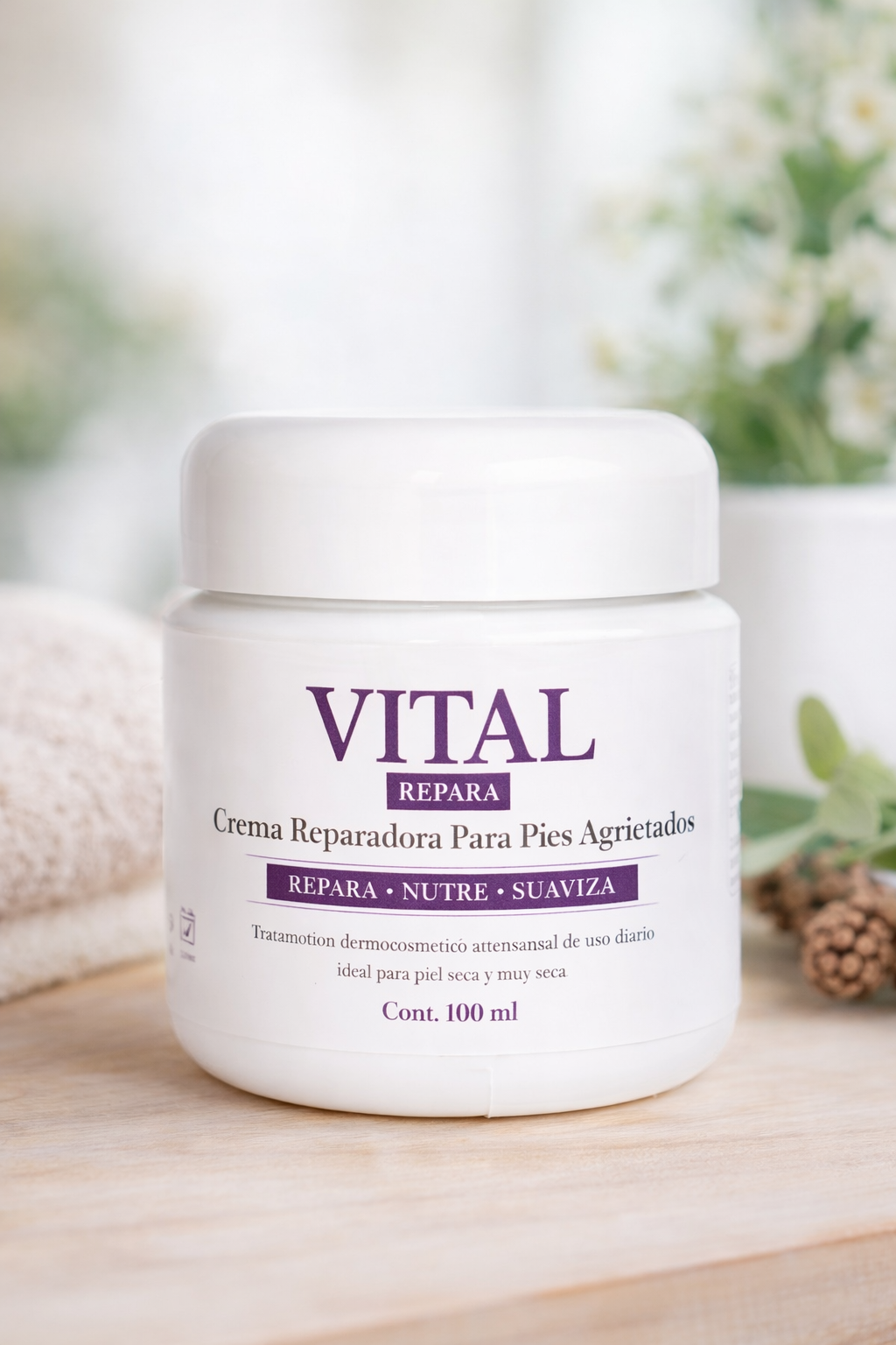 VITAL REPARA Crema para Pies Secos y Agrietados 💧