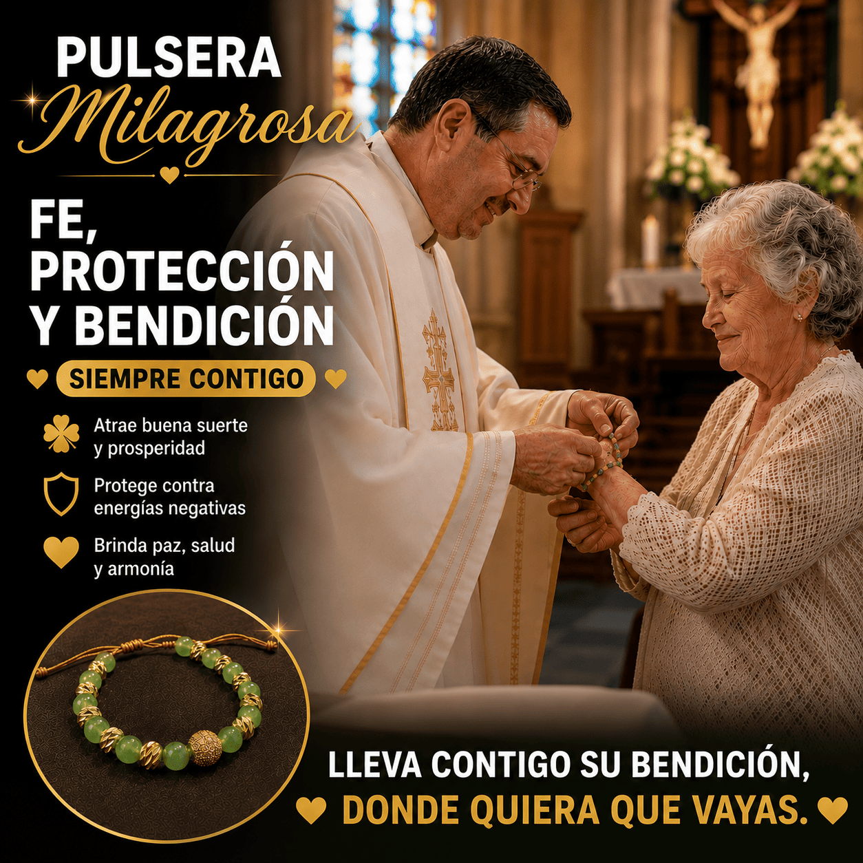 💚 PULSERA JADE - ÁNGEL GUARDIÁN ✨