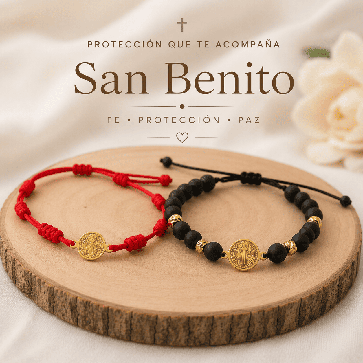 PULSERA SAN BENITO PROTECCIÓN 🙏🛡️