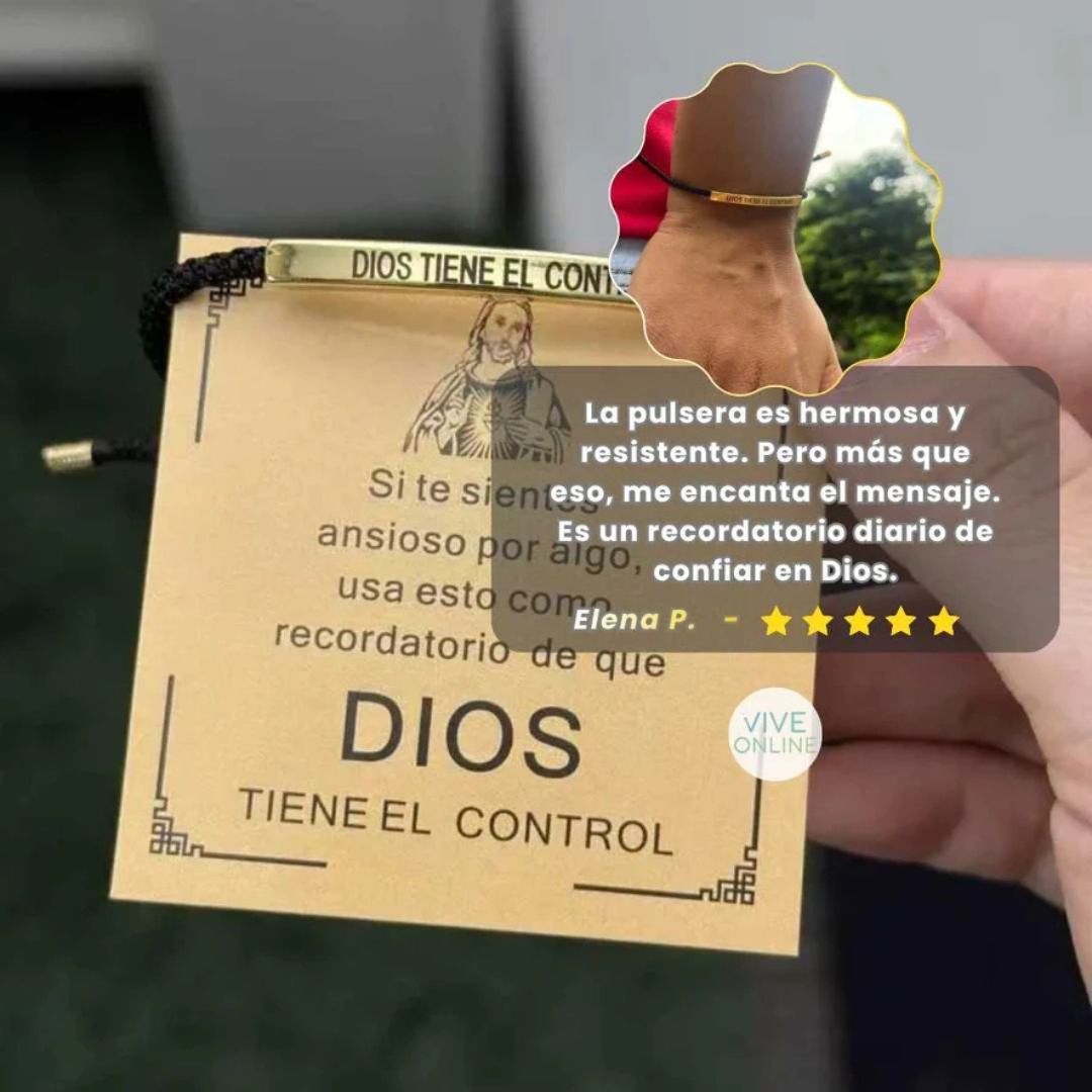 PULSERA ¡DIOS TIENE EL CONTROL!✨