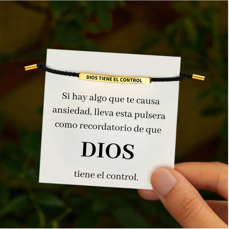 PULSERA DIOS TIENE EL CONTROL⛪PROMOCION X 2 🔆