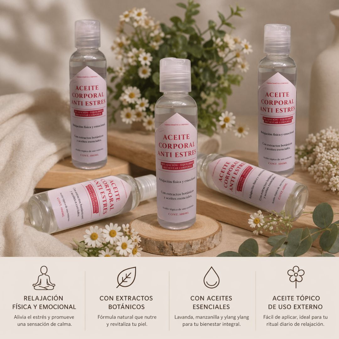 ACEITE CORPORAL ANTI ESTRÉS ✨💗
