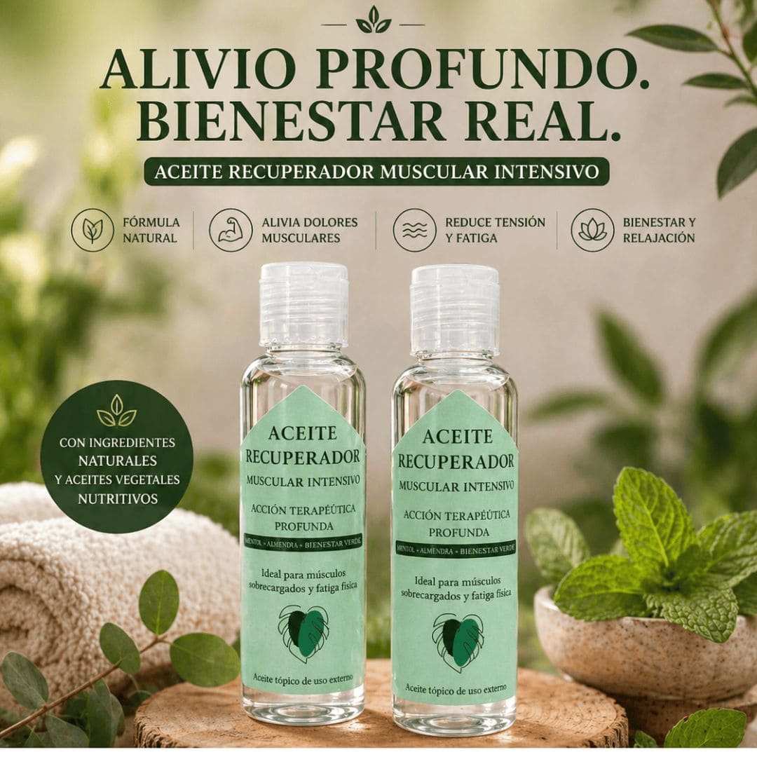ACEITE PARA DOLORES MUSCULARES 💪 ✅