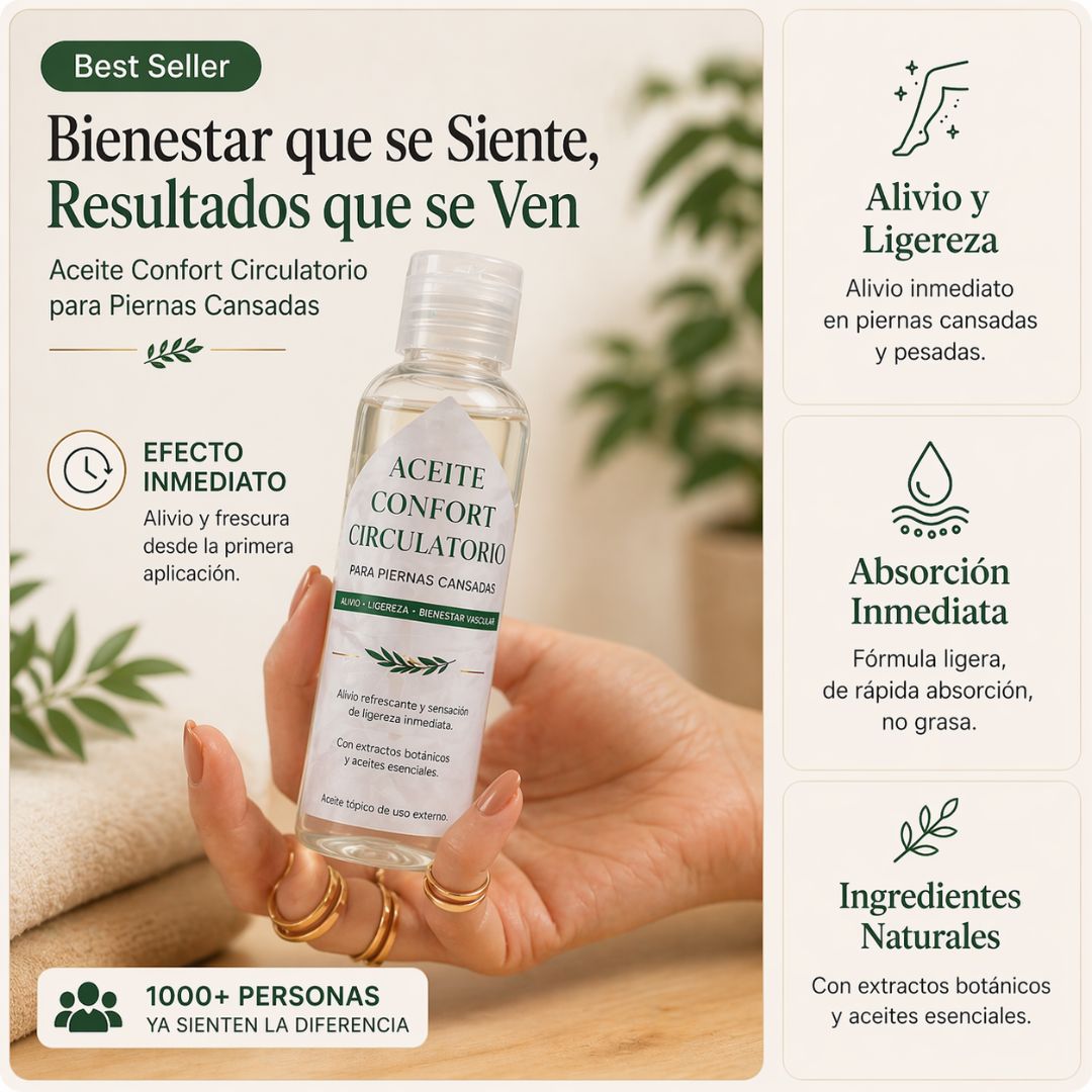 ACEITE ALIVIO PIERNAS CANSADAS ✨💗