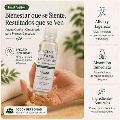 ACEITE ALIVIO PIERNAS CANSADAS ✨💗