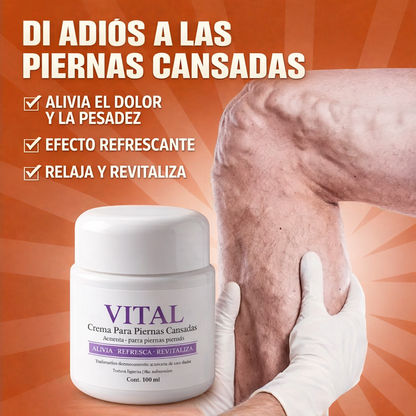 🦵 VITAL Crema para Piernas Cansadas ❄️