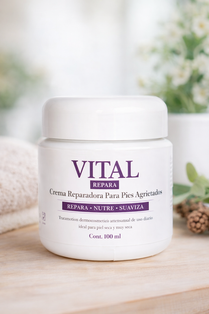 VITAL REPARA Crema para Pies Secos y Agrietados 💧