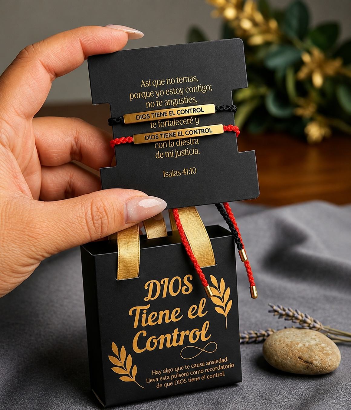 COMBO 2 PULSERAS DIOS TIENE EL CONTROL 🙏✨