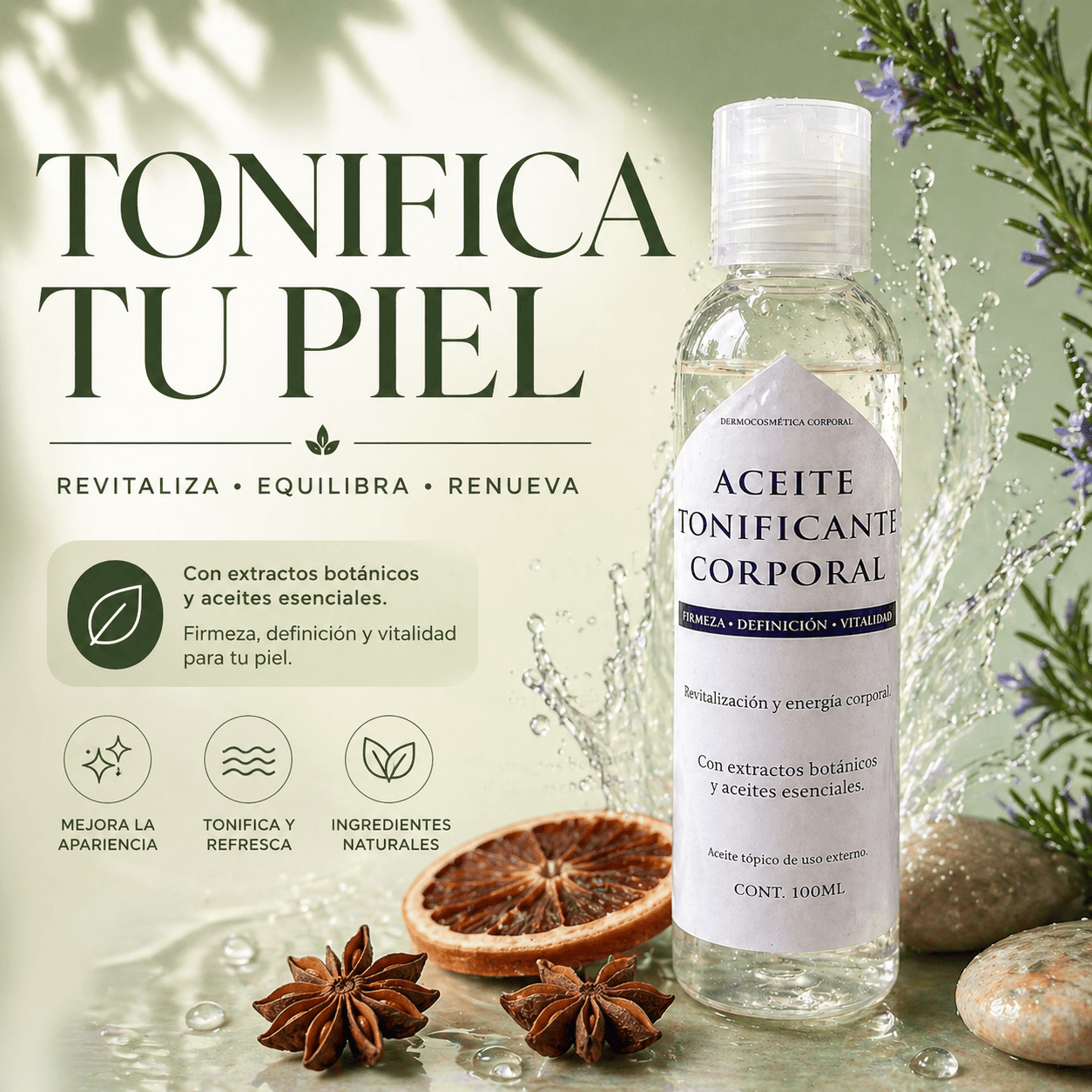 ACEITE TONIFICANTE CORPORAL ✨💜
