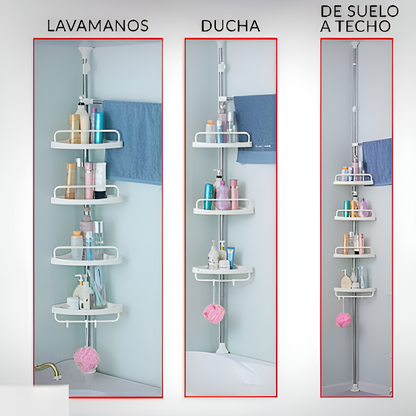 ORGANIZADOR ESQUINERO PARA BAÑOS 🚿🛁