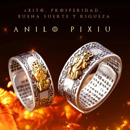 🤑ANILLO FENG SHUI BUDA PIXIU DORADO🍀💰