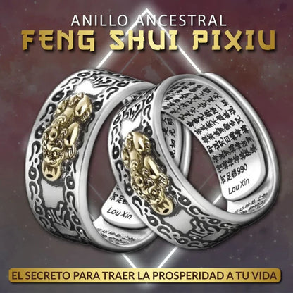 🤑ANILLO FENG SHUI BUDA PIXIU DORADO🍀💰